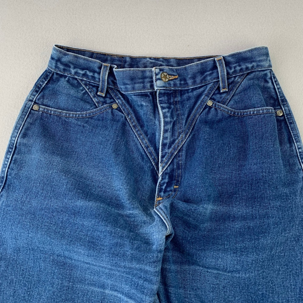 Vintage Ozark Mountain No-Back Jeans Womens 29‎ Blue Western High Rise Straight